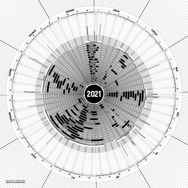Kalender Jahresplaner 2021